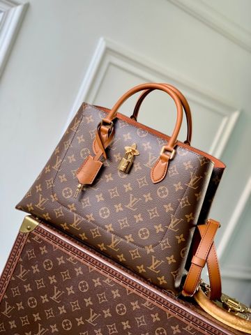 TÚI XÁCH NỮ LV* TOTE FLEUR MONOGRAM – KHÓA FLOWER ÁNH KIM,