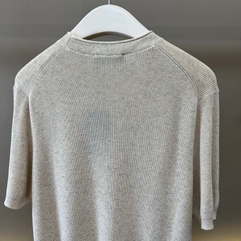 SET NAM L P ÁO DỆT KIM TAY NGẮN + QUẦN LINEN DÀI RELAXED TAILORING