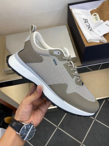 GIÀY THỂ THAO NAM HUG* BOSSS*  SNEAKER LƯỚI PHỦ POLYMER