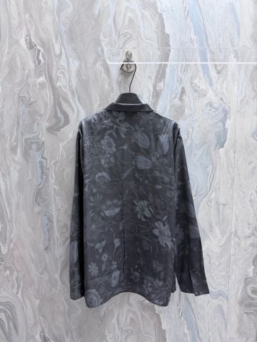 ÁO SƠ MI NAM GC LỤA TẰM TWILL HỌA TIẾT HOA TOÀN THÂN PHOM RŨ SANG TRỌNG