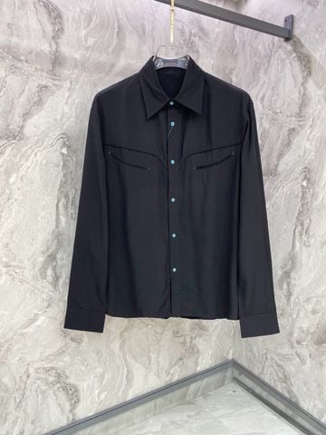 ÁO SƠ MI NAM L V SILK-COTTON TEXTURE – FORM LUXURY CASUAL SHIRT