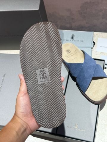 DÉP NAM B C DA LỘN QUAI CHÉO CROSSOVER – PHOM SLIDE MÙA HÈ CAO CẤP,