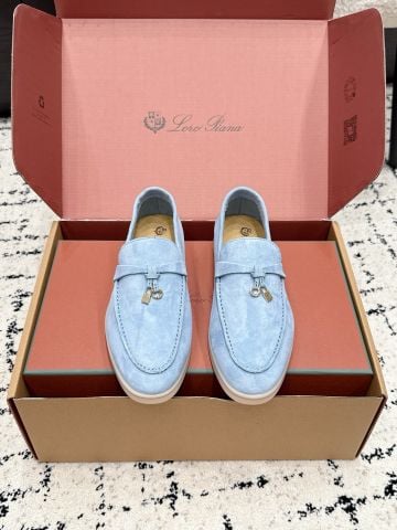 GIÀY LOAFER NAM NỮ L P SUMMER CHARMS WALK DA LỘN PHOM ĐẾ BẰNG