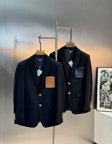 ÁO NAM LOEW* BLAZER ĐEN LOGO DA NGỰC