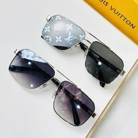 KÍNH MẮT NAM L V MONOGRAM TRÊN TRÒNG – DÁNG VUÔNG SẮC NÉT, LÊN FORM LỊCH LÃM