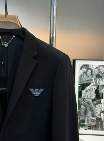 ÁO BLAZER NAM A R M A N I PHOM SLIM, VẢI SUITING DỆT MẶT