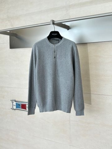 ÁO LEN NAM LP HENLEY CỔ TRÒN NÚT SỪNG TỰ NHIÊN