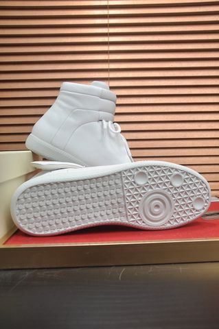 GIÀY NAM SNEAKER MM* CAO CỔ TRẮNG TỐI GIẢN – DA BÒ, FORM ÔM, ÊM CHÂN