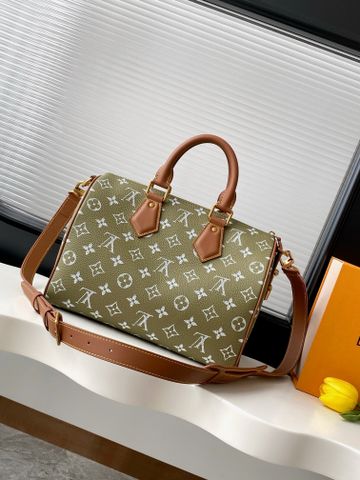 TÚI XÁCH NAM NỮ LV* SPEEDY 30 MONOGRAM XANH DA BÒ CAO CẤP