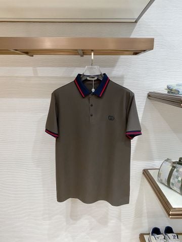 ÁO POLO NAM GC CỔ BẺ VIỀN SỌC TƯƠNG PHẢN DÁNG GỌN SANG TRỌNG