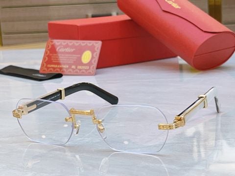 KÍNH MÁT UNISEX CARTI RIMLESS CHỮ NHẬT – ĐIỂM NHẤN KIM LOẠI SANG TRỌNG*
