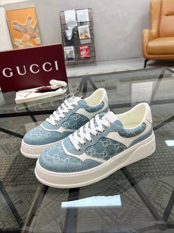 GIÀY SNEAKER NAM GUCC* DENIM XANH MONOGRAM