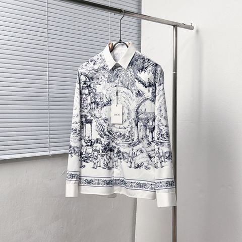 ÁO NAM DIO* SƠ MI HỌA TIẾT ANIMAL TOILE DÁNG TAY DÀI
