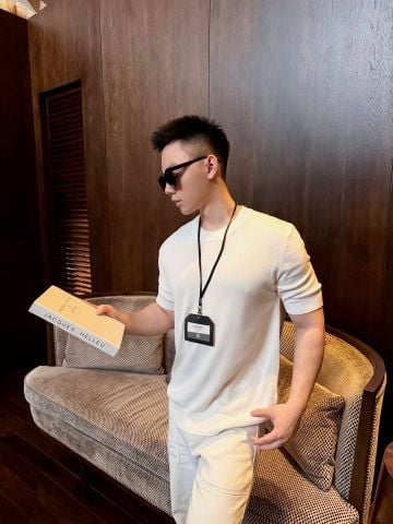 ÁO LEN DỆT KIM NGẮN TAY NAM FD DÒNG SELLERIA FF THÊU