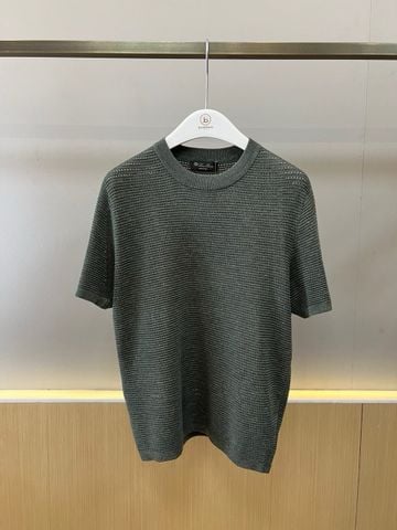 SET NAM L P ÁO DỆT KIM CỔ TRÒN PHỐI QUẦN LINEN EASY PANTS