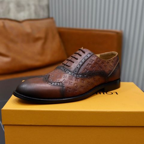GIÀY NAM LV* DA BÒ VÂN CỔ ĐIỂN