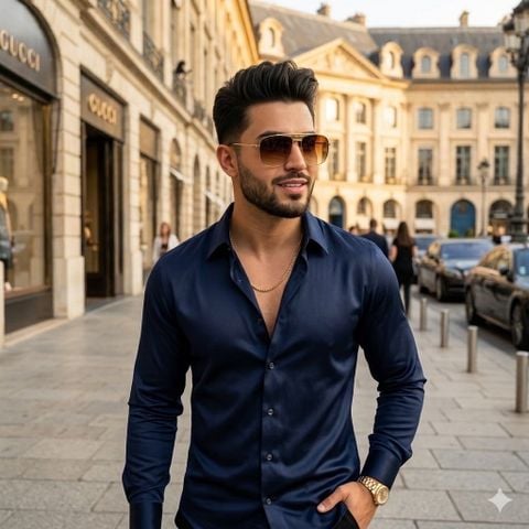 KÍNH MẮT GC DÁNG AVIATOR VUÔNG GỌNG KIM LOẠI THANH MẢNH