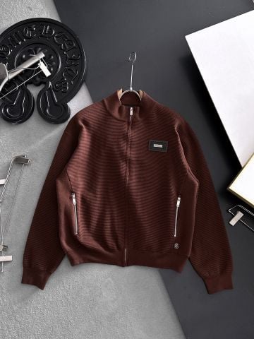 ÁO KHOÁC LEN NAM DÁNG CARDIGAN CỔ CAO DỆT GÂN TINH XẢO