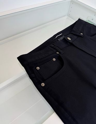 QUẦN JEANS NAM Y S L FIVE-POCKET SLIM STRAIGHT BLACK DENIM COTTON 100%