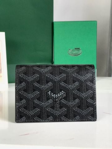 VÍ CARD HOLDER NAM NỮ GYD DÒNG GẬP MỎNG HỌA TIẾT CANVAS PHỦ BÓNG