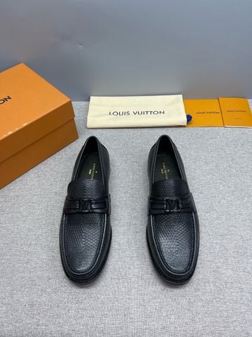 LOAFER NAM L V MAJOR LOAFER DA BÊ VÂN HẠT KHÂU TAY PHOM LỊCH LÃM
