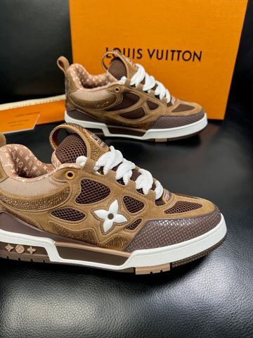 GIÀY SNEAKER NAM LV* TRAINER PHỐI DA Ý CAO CẤP ÊM CHÂN CỰC SANG