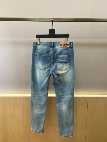 QUẦN JEANS NAM B B R WASH XANH PHOM SLIM STRAIGHT
