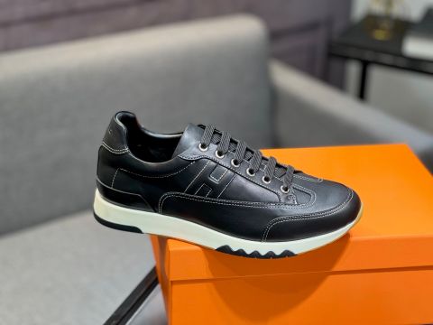 GIÀY SNEAKER NAM HERM* BOUNCING DA BÒ NHẬP KHẨU