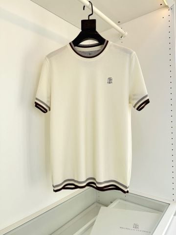 ÁO THUN NAM BC DỆT KIM CỔ VIỀN SỌC PHOM Ý TINH GỌN