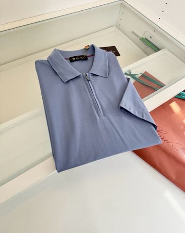 ÁO POLO NAM L P CỔ ZIP PIQUÉ MẶT HẠT MỊN PHOM FIT LỊCH LÃM