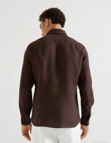 ÁO SƠ MI NAM BC 100% LINEN CAO CẤP PHOM TÚI HỘP CỔ BẺ THANH LỊCH