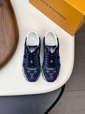 GIÀY NAM SNEAKER L*V  MONOGRAM XANH NAVY CAO CẤP
