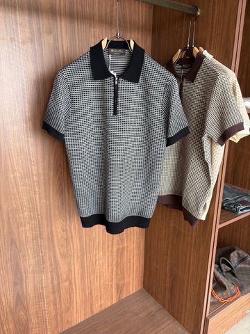 ÁO POLO NAM LP DIAMOND JACQUARD KNIT CỔ HALF-ZIP, DỆT NỔI SẮC NÉT SIÊU SANG