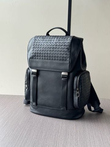 BALO NAM BV* INTRECCIATO DA BÒ ĐAN THỦ CÔNG PHOM NẮP GẬP CAO CẤP