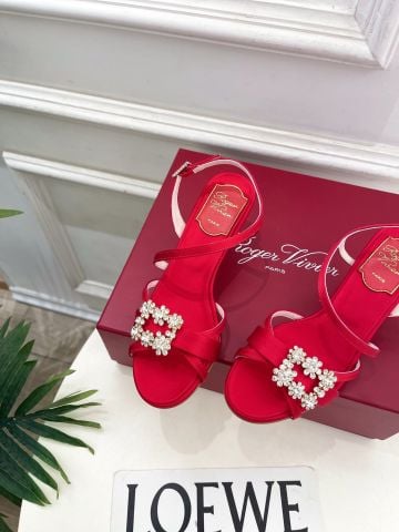 SANDAL CAO GÓT NỮ RV PHIÊN BẢN HOA ĐÁ LẤP LÁNH