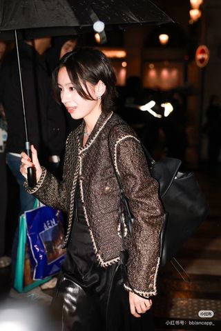 SET ÁO KHOÁC & CHÂN VÁY NỮ CHAN TWEED LEN CAO CẤP