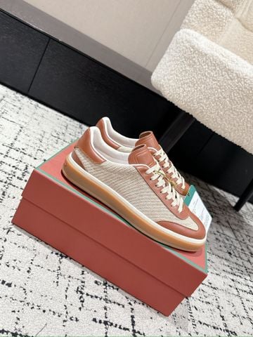 GIÀY SNEAKER NAM NỮ LP TENNIS WALK DÁNG LOW-TOP PHỐI DA BÊ TINH GỌN