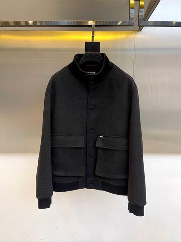 ÁO KHOÁC NAM DÁNG STAND-COLLAR TỐI GIẢN Ý – FORM LÊN CHUẨN