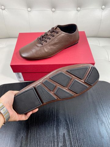 GIÀY NAM SALVATOR*E * LOW-TOP DA BÒ NHẸ | PHONG CÁCH VINTAGE 90s, ĐẾ CAO SU ÊM