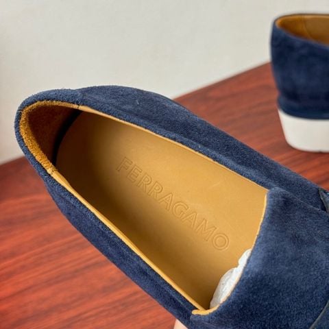 GIÀY NAM LOAFER FG* DA LỘN PHOM LEFOU CỔ ĐIỂN KHÓA GANCINI KIM LOẠI ĐẾ DÀY THANH LỊCH