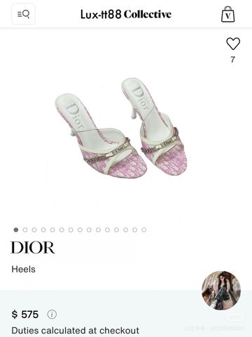 DÉP NỮ DR MULE CAO GÓT OBIQUE HỒNG SS25 – GÓT 8.5CM*