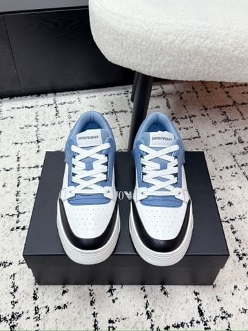 GIÀY SNEAKER NAM EA PHỐI MẢNG TỐI GIẢN – FORM THỂ THAO THANH LỊCH,