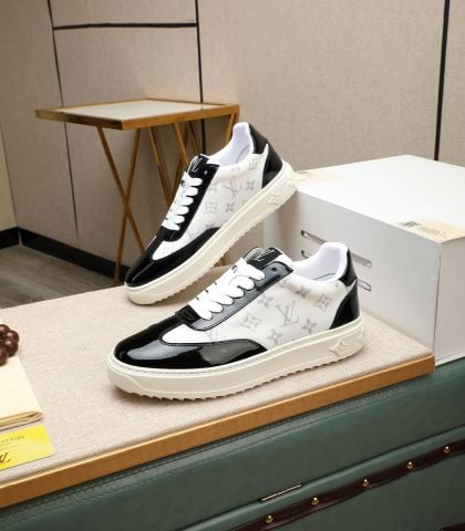 GIÀY SNEAKER NAM L V MONOGRAM PHỐI DA BÓNG PHOM TRÌNH DIỄN