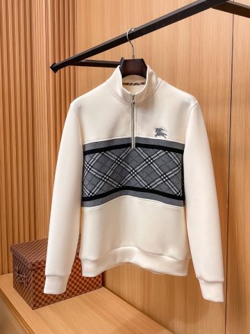 ÁO LEN NAM BUR HỌA TIẾT CHECK SIGNATURE, LOGO THÊU NỔI