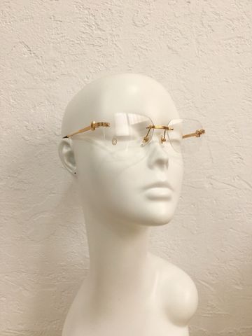 KÍNH MẮT NAM Cartier* RIMLESS VÀNG SANG TRỌNG