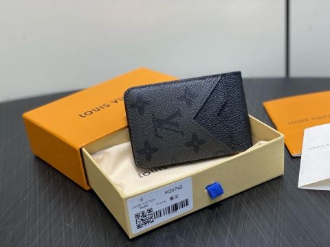KẸP THẺ ĐIỆN THOẠI NAM NỮ LV COMPACT MAGNET CARD HOLDER GẬP MỞ 2-IN-1