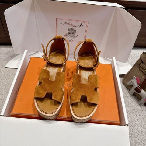 SANDAL XUỒNG NỮ HERM LUCE 30 PHOM ĐẾ CORK SANG TRỌNG*