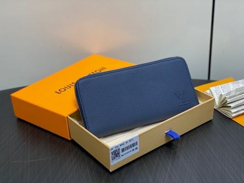 VÍ DÀI UNISEX LV* DA HẠT XANH SAPPHIRE THANH LỊCH