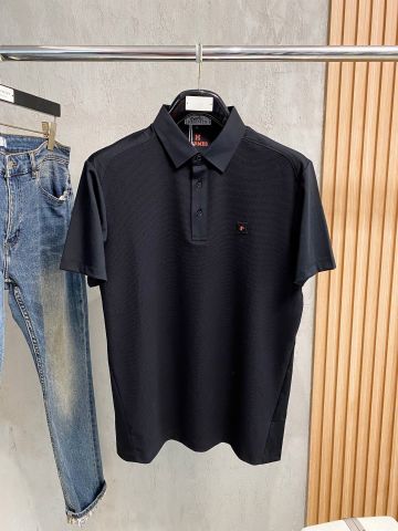 ÁO POLO NAM H M DỆT NỔI COTTON SỢI DÀI LOGO THÊU TINH TẾ