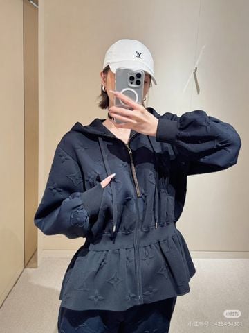 BỘ NỮ L*V  HOODIE THẮT EO DỆT NỔI MONOGRAM